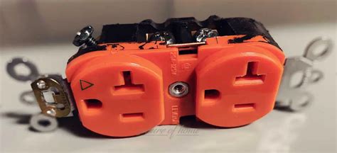 orange electrical outlet meaning